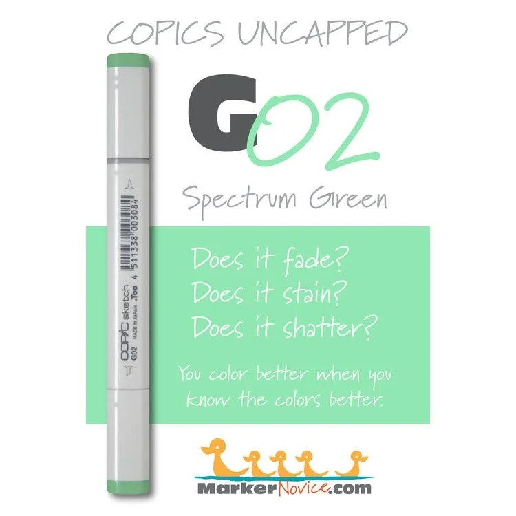 G02 - Copic Sketch Marker Spectrum Green — Violeta Ink